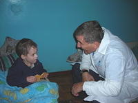Kevin spends some time with a special boy.