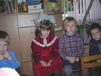 The VERY shy girl in red, has mild CP, precious girl...