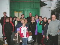 Members and visitors of the Kirovo Church.