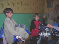 Distribution day, and the kids had a ball!