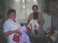 We left several boxes of wonderful NEW clothing with our friends at the 'Abercrombie' orphan hospital.