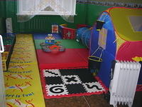 With a project grant, from a special donor, this rehab./play room was put together on this trip!