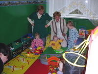 Staff and children were delightedwith the new room!!