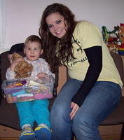 Lydia and this precious little girl.