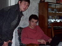 Vanya (to the right) and our friend Alyosha (who has lived at the orphanage since age 3).