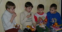 Cookies and juice, what a blessing.