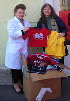 A new facility focuses on infant adoption for Ukrainians.  They were pleased with these donations.