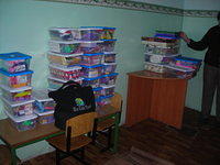 Although Christmas is past, several Christmas boxes arrived after the distribution, so they were JOYFULLY received by the Donets