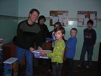 Exectuive Board members had a great tiime making the kids HAPPY!