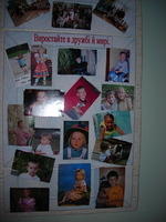 A visit to Our Children!  They have reworked their photo boards of adopted children.