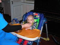 Caregivers assist this child with CP.