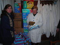Another stop on the list, was the Aids Hospital.  These folks receive monthly diapers.