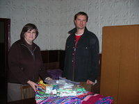 Also left, were personal care bags for all the residents.