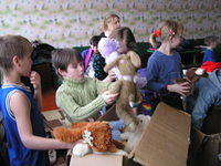 Children loved the opportunity to chose a stuffed animal.