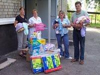 The staff were appreciative for the diapers, NEW clothing and shoes.