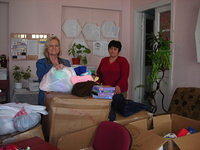 Staff were pleased with the large donation.