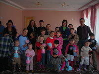Kids were happy with their new blankets, clothing and stuffed animals.