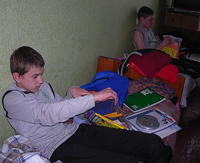 They each received a backpack, CD player, school supplies, blanket and more.