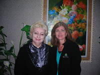 Teresa and the director.