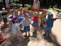 A simple beach ball made the afternoon alot of fun.