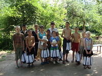 Each of the kids received a camp bag  with clothing and a personal care bag.