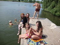 Before camp started, we took a day to relax at a local lake!