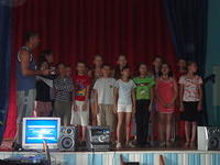 Igor's class took to the stage for their performance.