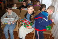 We also found the HUGE Internot in Scheznoe and were able to give hundreds of boxes away there.