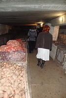 This facility prepares 1200 meals a day, so the cellar is FULL of food.