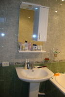 Bathroom sink and mirror/vanity
