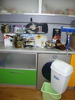 Each house was furnished with: kitchen wares, cleaning supplies, linens and more.