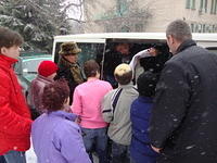 When we leave the van is always 'swamped' as we always have extras to give away.