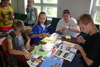 Kids of all ages enjoyed crafts.