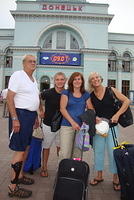 Walter, Debbie and Theresa before they depart.
