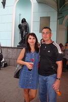 Natalia and Shawn before they depart
