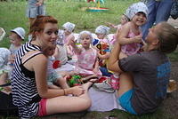 Ariel and her friends.