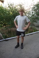 Alex loves his new soccer shoes!