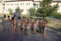 Coming in from the play area.