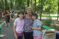 Teresa and our dear friends from Dzerzhinsk, Alyona and Oksana.