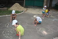 Chalk is always a BIG hit.