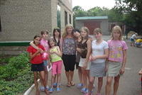 Teen girls and Teresa
