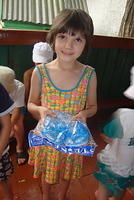 She loved her new shoes!