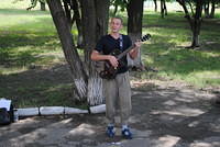 One afternoon Sergey played a song for us.