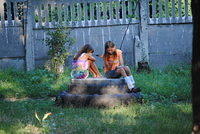 Alla and Julia have a quite moment.