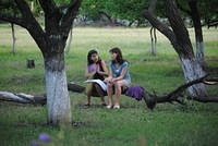 Vala and Natalia have a quiet moment