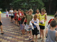 Over 250 kids received care bags.