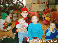 His Kids, Too! volunteer, Haley loves to play with the kids, and these cuties are no exception!
