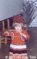 Alla practicing for her Christmas Program.