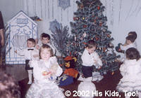 Alla in her Christmas Program costume, she was a Snowflake!