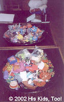 Toys that Alla chose for her classmates.